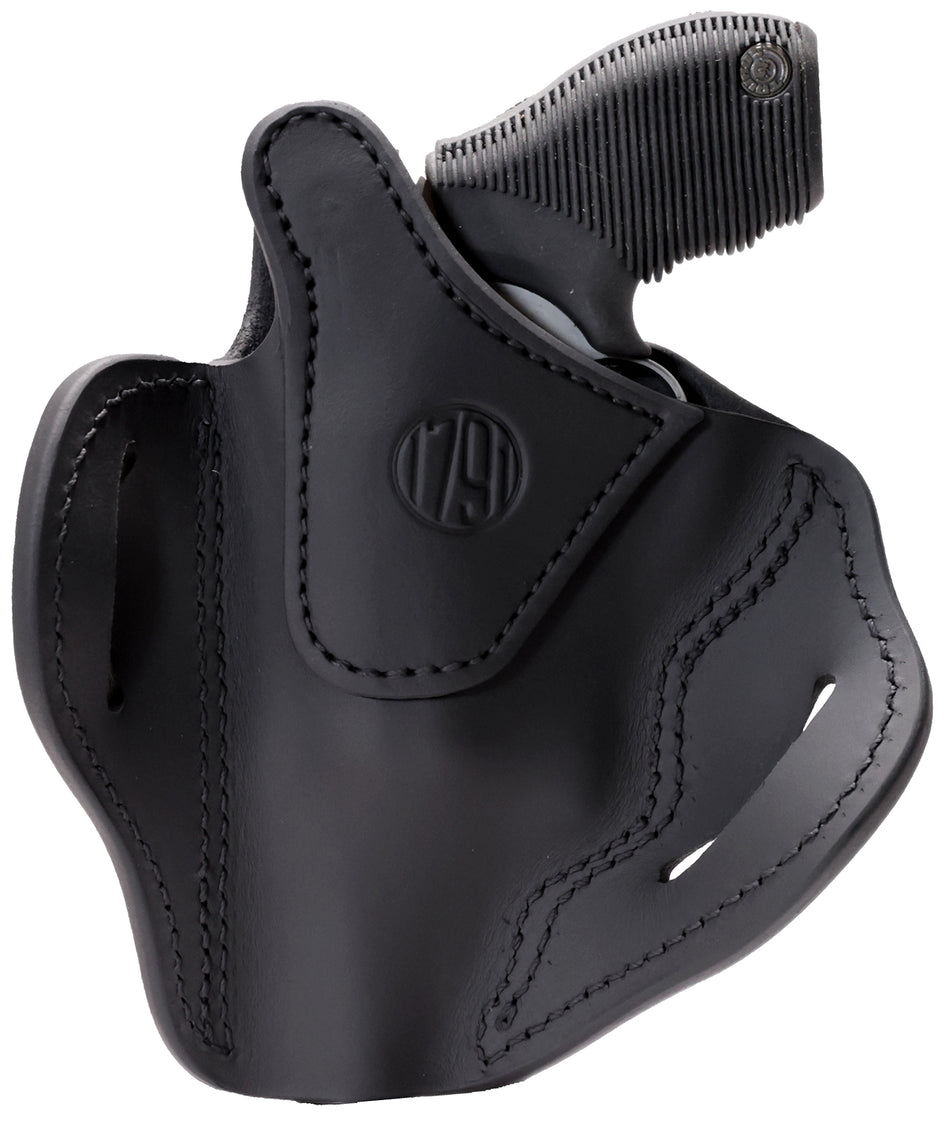 1791 Gunleather RVHX-3 OWB Size 03 Z-Frame Stealth Black Leather Holster Belt Slide Right Hand Thumbbreak