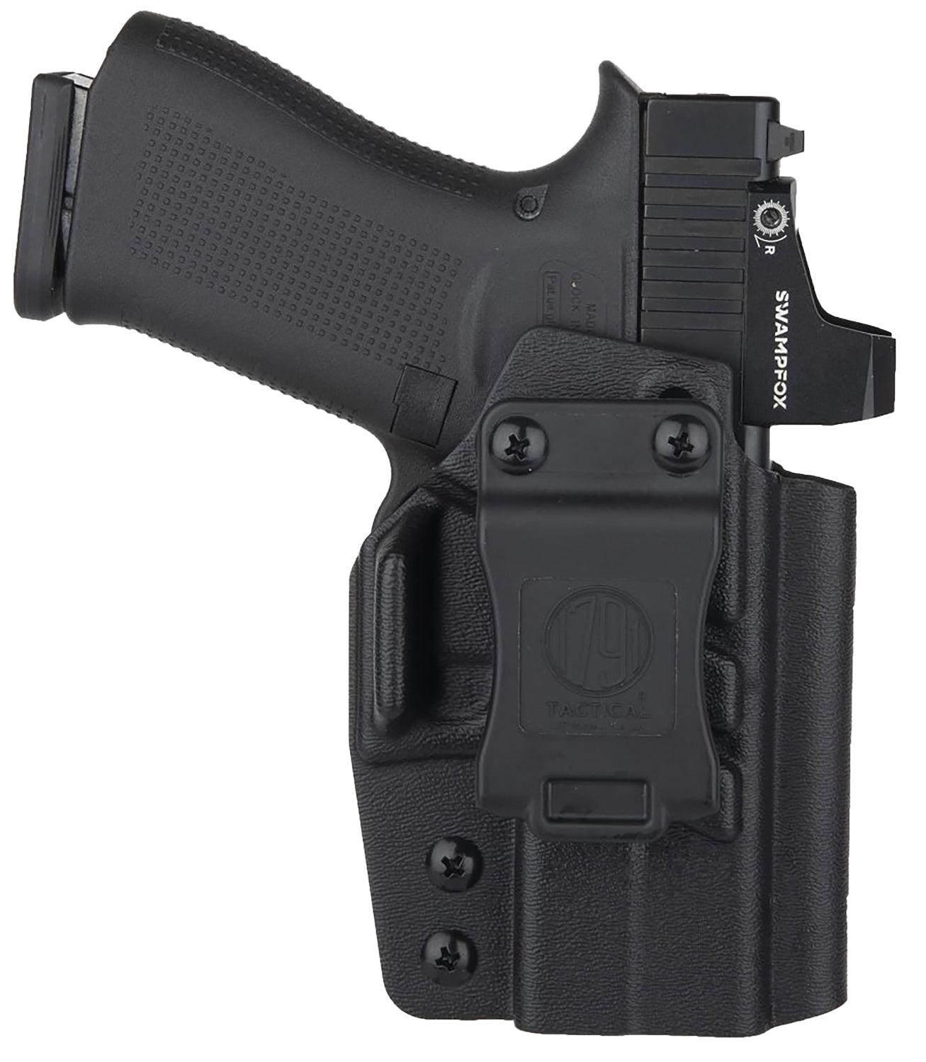 1791 Gunleather Tactical Kydex IWB Holster Black Glock 43X MOS Right Hand Belt Clip Adjustable Cant