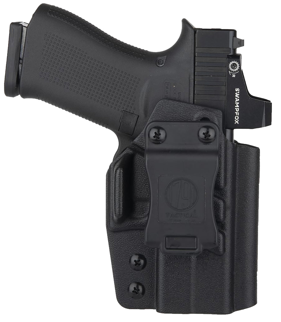 1791 Gunleather Tactical Kydex IWB Holster Black Glock 43X MOS Right Hand Belt Clip Adjustable Cant