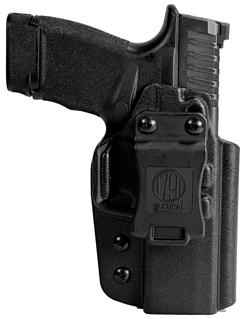1791 Gunleather Tactical Kydex IWB Holster Black Springfield Hellcat Pro Right Hand Belt Clip Adjustable Cant