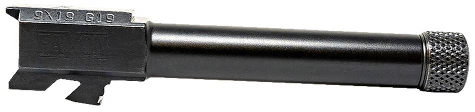 Faxon Duty Series 9mm Glock 19 Gen2-5 Compatible Barrel, Salt Bath Nitride 4150 Steel
