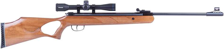 Diana Two-Fifty 177 Cal 4.5mm Air Rifle with Gas Spring Set 22 Joule Fiber Optic Sights Thumbhole Stock
