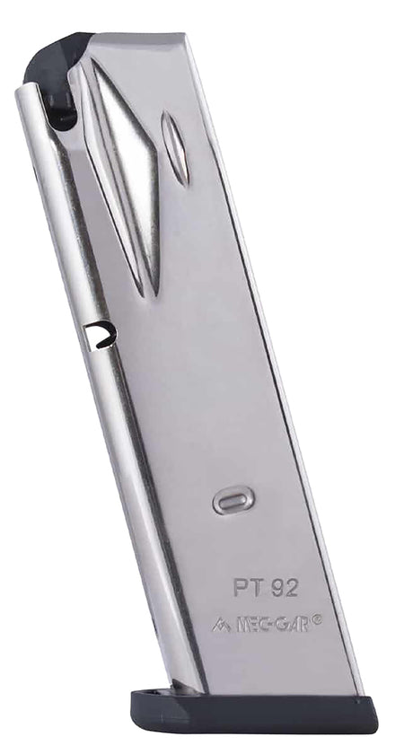 Mec-Gar PT9215N Taurus PT92 PT99 9mm 15rd Standard Nickel Magazine