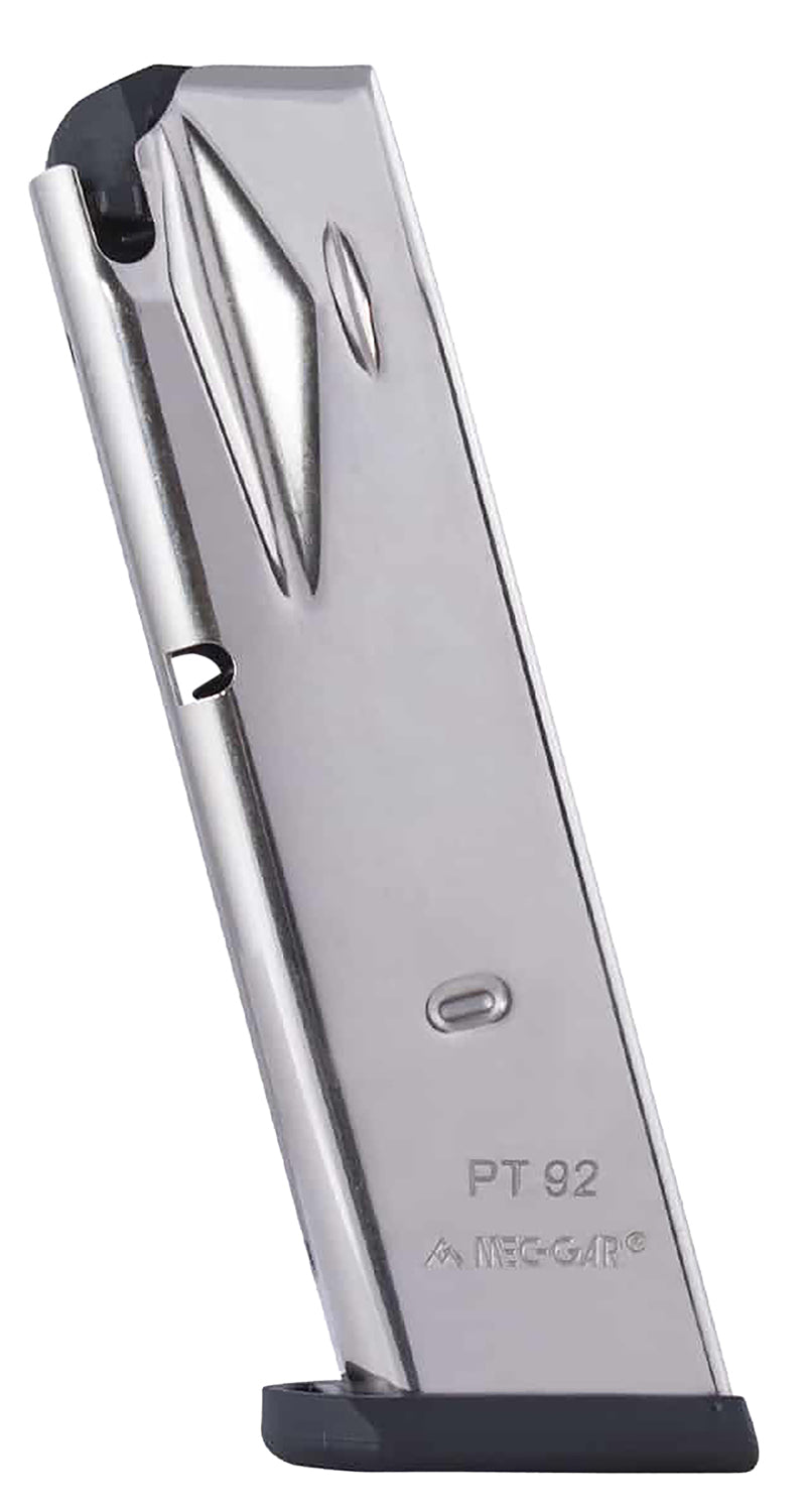 Mec-Gar PT9215N Taurus PT92 PT99 9mm 15rd Standard Nickel Magazine