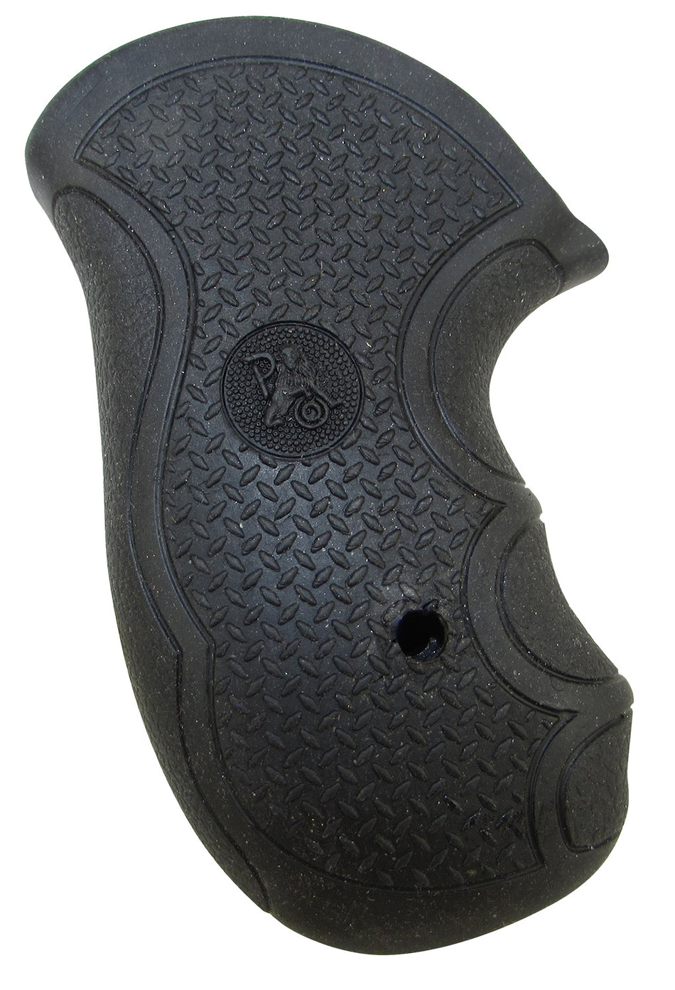 Pachmayr 02483 Diamond Pro Series Rubber Revolver Grip Finger Grooves Ruger SP101 Black