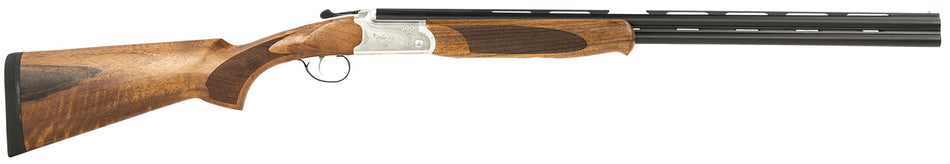 ATI Cavalry 28 Gauge Over/Under Shotgun, 2.75" Chamber, 26" Barrel, Silver Engraved Receiver, Turkish Walnut Stock