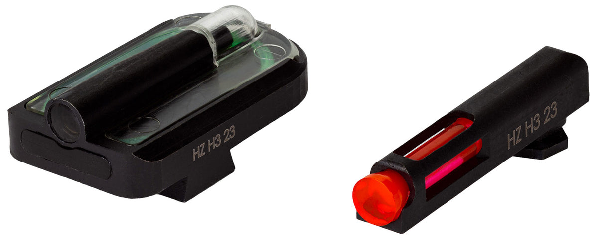 HiViz GLFD21 FastDot H3 Day/Night Sight Set for Glock 9mm/.40 S&W/.357 Sig - Red Front, Green Rear