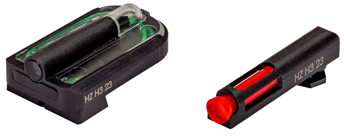 HiViz GLMFD21 FastDot H3 Day/Night Sight Set for Glock MOS 9mm/.40 S&W/.357 Sig - Red Front, Green Rear