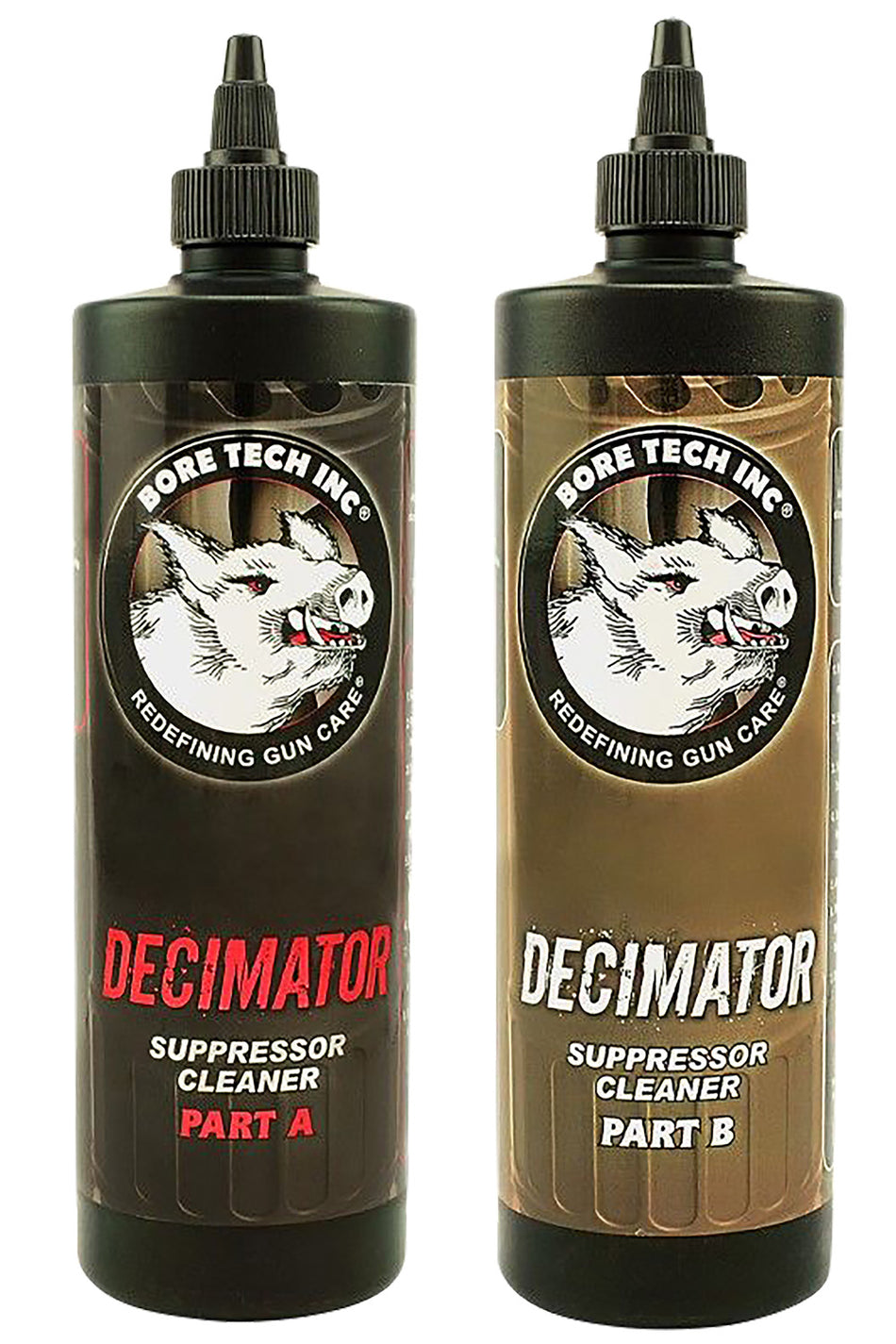 Bore Tech Decimator BTCQ30816AB Suppressor Cleaner Parts A and B 16 oz