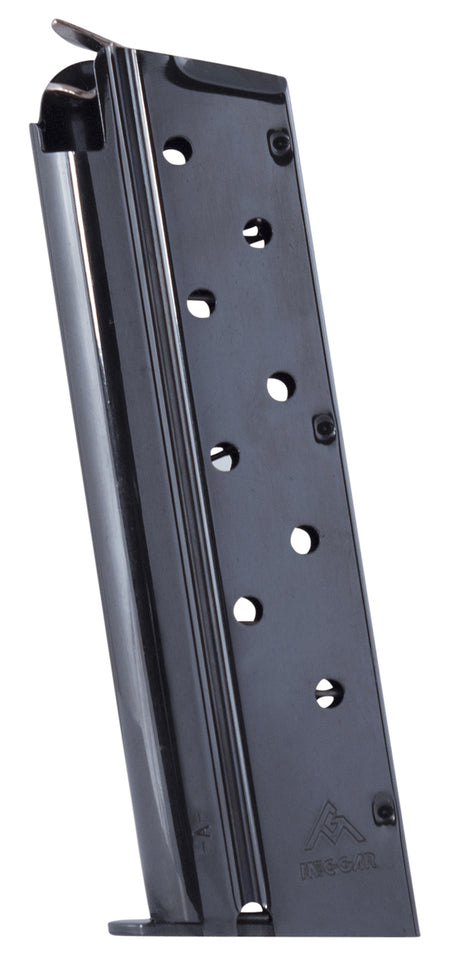 Mec-Gar MGCGOV9LB 1911 Government 9rd 9mm Luger Black Carbon Steel Magazine
