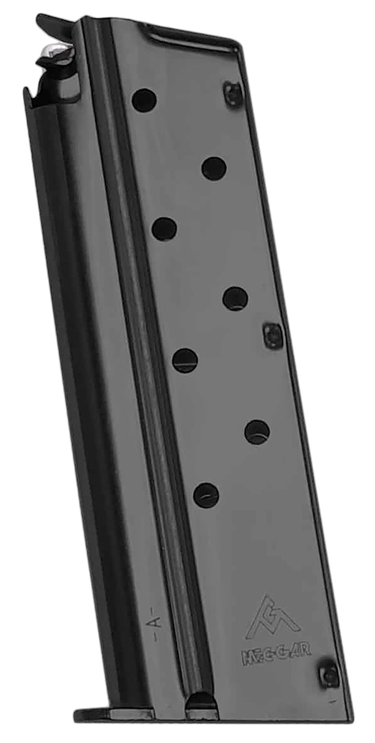 Mec-Gar MGCGOV9LCN 1911 Officers Model 8-Round 9mm Black Carbon Steel Magazine