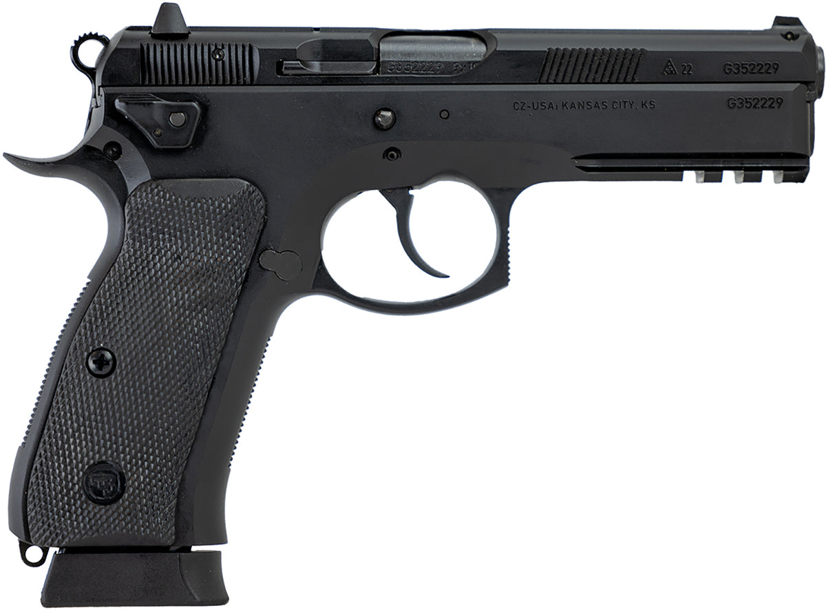 CZ-USA 75 SP-01 Tactical 9mm Luger 19+1 4.6" Black Nitride Pistol with Picatinny Rail