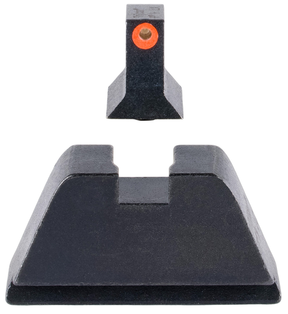 Trijicon Suppressor Height Sights GL201C601138 Green Tritium Orange Front Blank Rear Glock 17 17L 19 22 Standard Frame