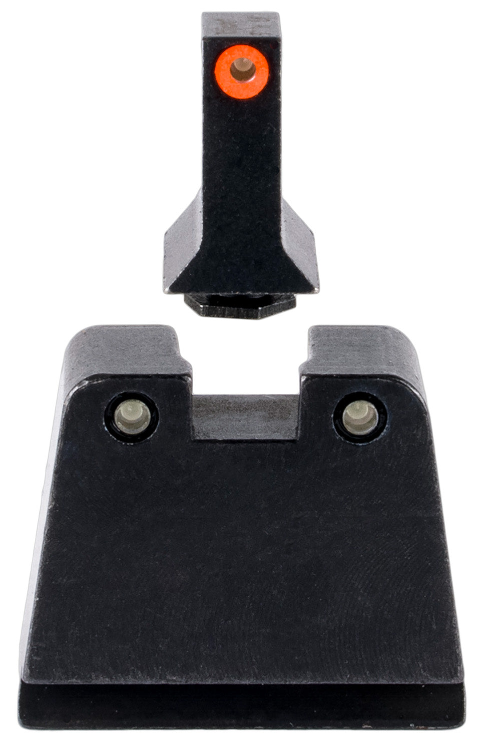 Trijicon Suppressor Height Sights GL243C601142 Green Tritium Orange Front Black Outline Rear Glock 42 43 43X Slim Frame