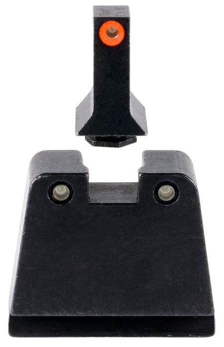 Trijicon Suppressor Height Sights GL243C601142 Green Tritium Orange Front Black Outline Rear Glock 42 43 43X Slim Frame