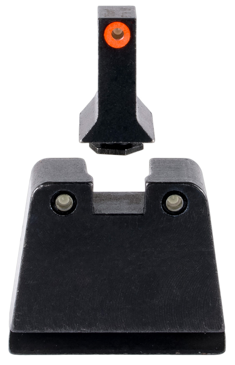 Trijicon Suppressor Height Sights GL243C601142 Green Tritium Orange Front Black Outline Rear Glock 42 43 43X Slim Frame
