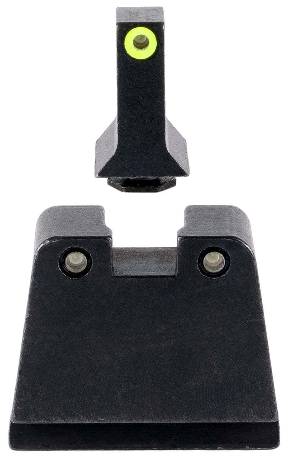 Trijicon Suppressor Height Sights GL243C601143 Green Tritium Yellow Front Black Outline Rear Glock 42 43 43X Slim Frame