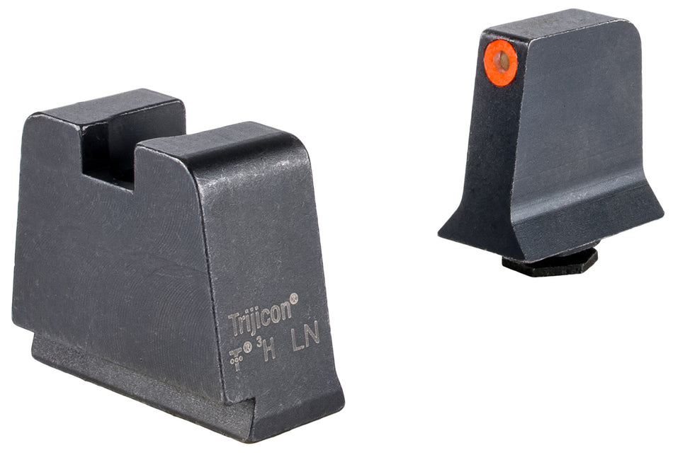 Trijicon Suppressor Height Sights GL243C601146 Green Tritium Orange Front Blank Rear Glock 42 43 43X Slim Frame