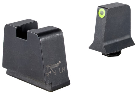 Trijicon Suppressor Height Sights GL243C601147 Green Tritium Yellow Front Blank Rear Glock 42 43 43X Slim Frame
