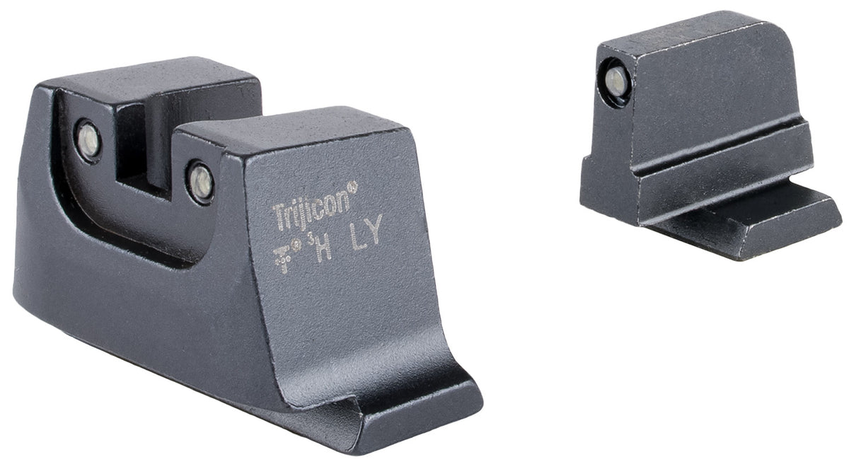 Trijicon Suppressor Height Sights SA240C601150 Green Tritium Black Outline Front Rear Smith Wesson M&P CORE M2.0