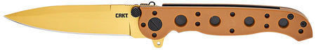 CRKT M16 EDC M16-01DZ 3.03" Tanto-Style Plain D2 Steel Folder, Desert Tan Glass-Reinforced Nylon Handle