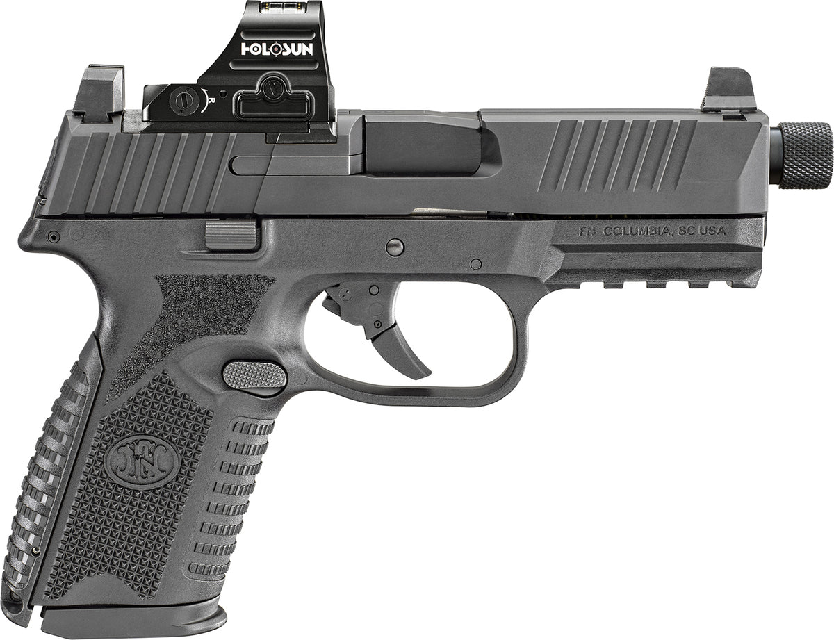 FN 509M Tactical NMS Black 9mm Pistol w/ Night Sights, 15rd/24rd Magazines