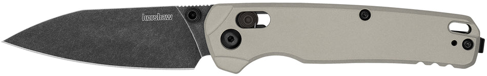 Kershaw 6105 Bel Air 3" Folder Reverse Tanto CPM MagnaCut Blade, Bright Nickel Cerakote Aluminum Handle with KVT
