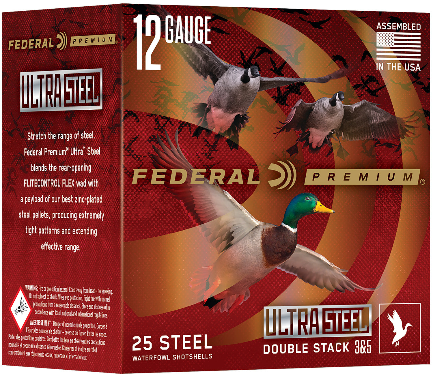 Federal 12 Gauge Shotgun Shells Ultra Steel BB 1-1/4 oz 3 in