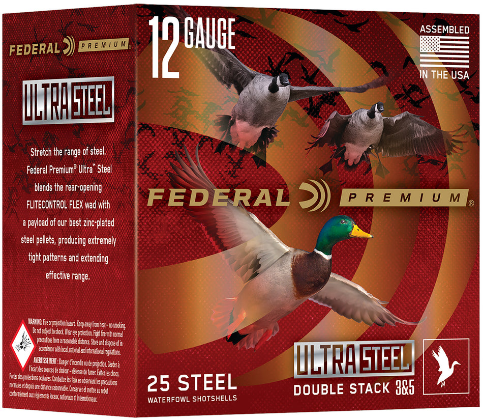 Federal 12 Gauge Shotgun Shells Ultra Steel BB 1-1/4 oz 3 in