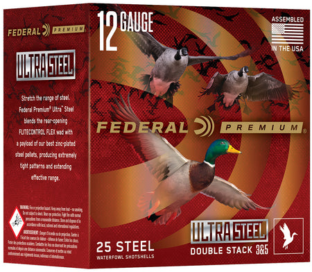 Federal 12 Gauge Shotgun Shells Ultra Steel #2 1-1/4 oz 3 in