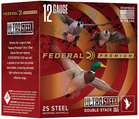 Federal 12 Gauge Shotgun Shells Ultra Steel #2 / 4 1-1/4 oz 3 in