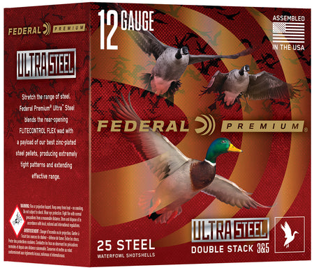 Federal 12 Gauge Shotgun Shells Ultra Steel #3 / 5 1-1/4 oz 3 in