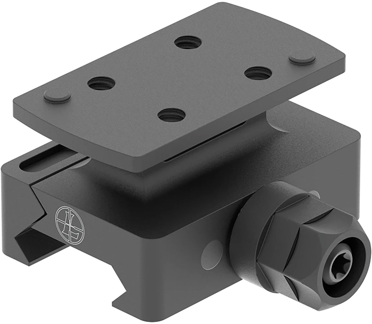 Leupold 171861 DeltaPoint Pro DLOC QR Matte Black Aluminum Picatinny Weaver Rail Mount 0 MOA