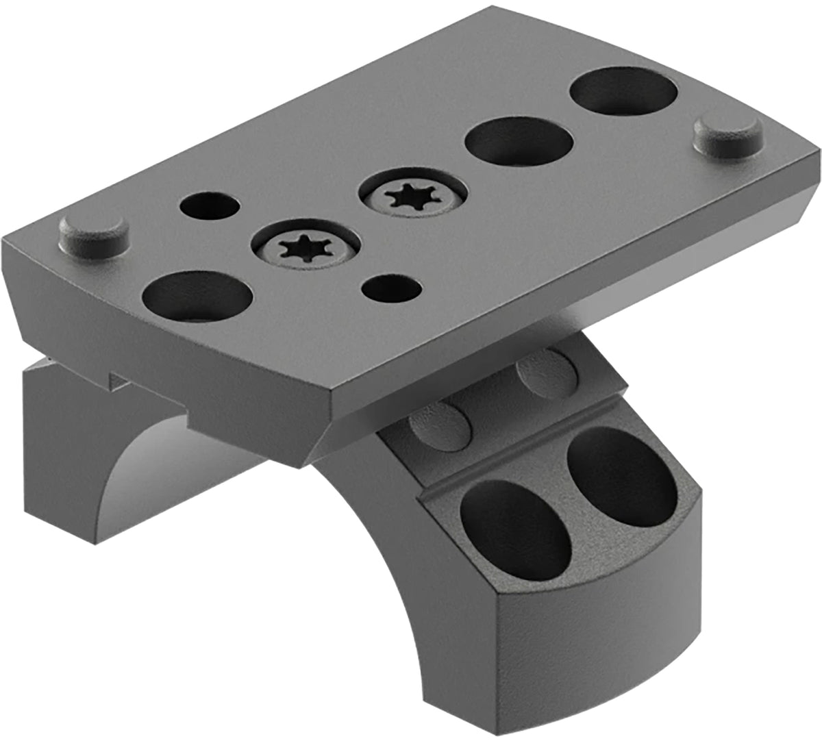 Leupold 175541 DeltaPoint Pro 1" Ring Mount Kit Matte Black Aluminum Picatinny Weaver Compatible
