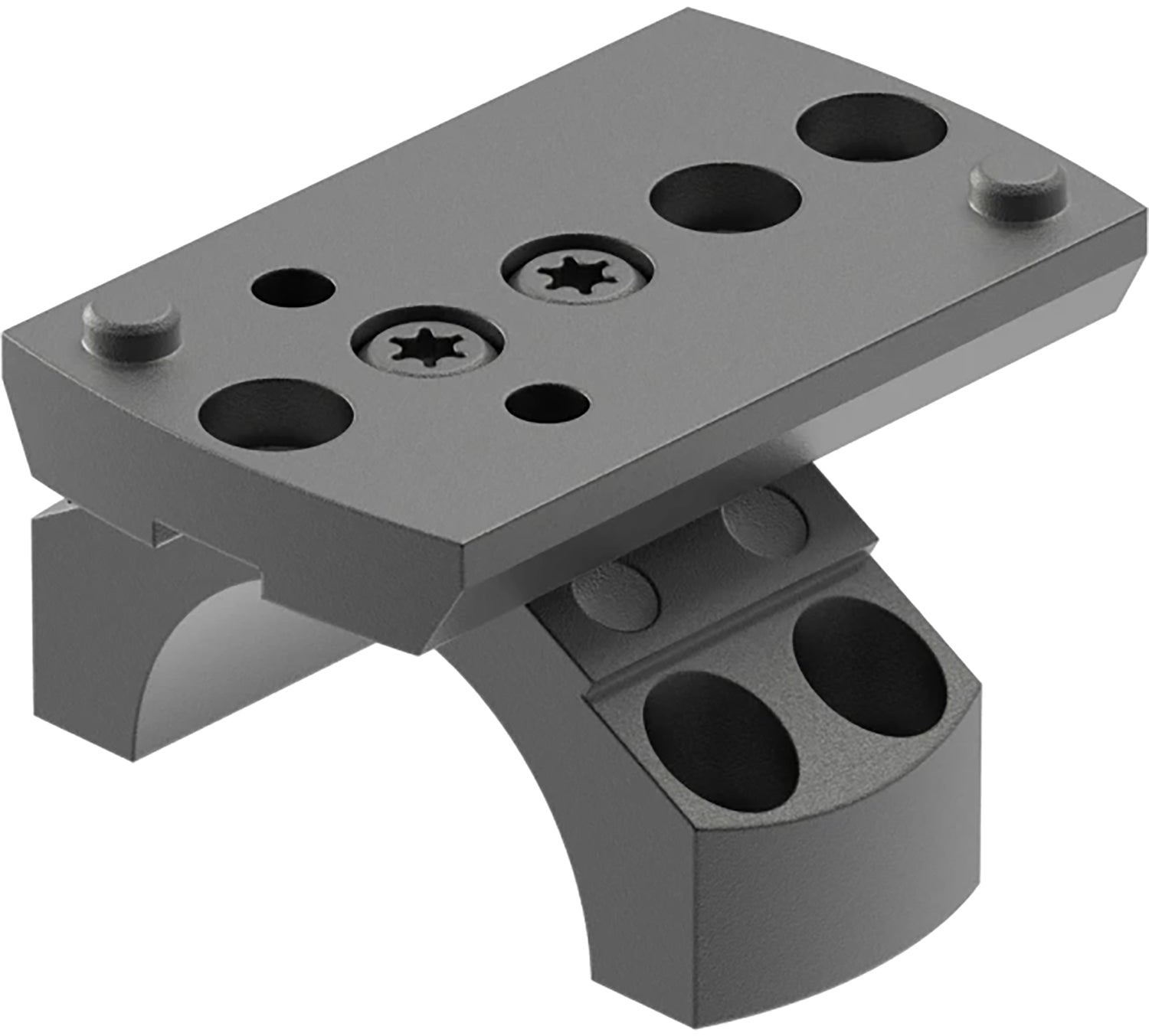 Leupold 175541 DeltaPoint Pro 1" Ring Mount Kit Matte Black Aluminum Picatinny Weaver Compatible