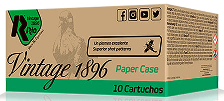 Rio Ammunition 12 Gauge VP36FHV8 Vintage 1896 Paper Flyer 2.75" 8 Shot
