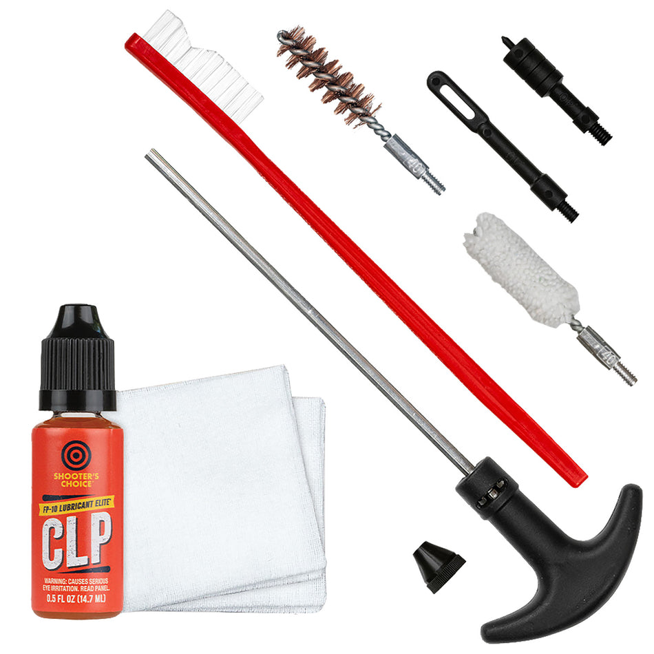Shooters Choice SHFSRK40 .40 Cal/10mm Pistol Gun Rod Cleaning Kit with CLP