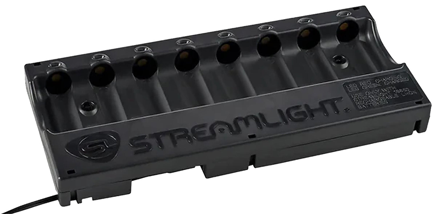 Streamlight 8-Bay Battery Bank Charger SL-59 CR123A 12 Volt DC Black