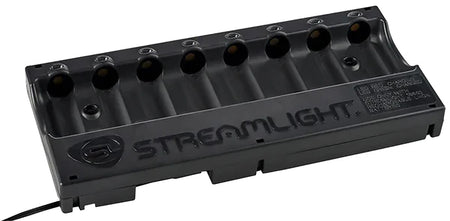 Streamlight 8-Bay Battery Bank Charger SL-59 CR123A 12 Volt DC Black