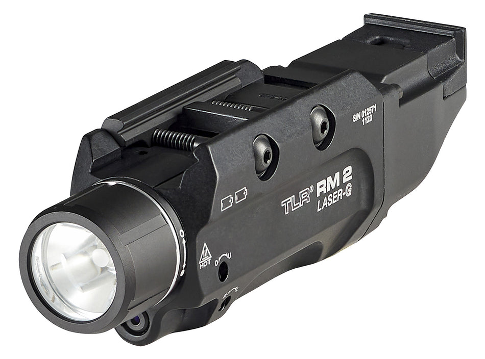Streamlight TLR-2 RM Rail Mount Light & Green Laser Black Anodized 1000 Lumens White LED