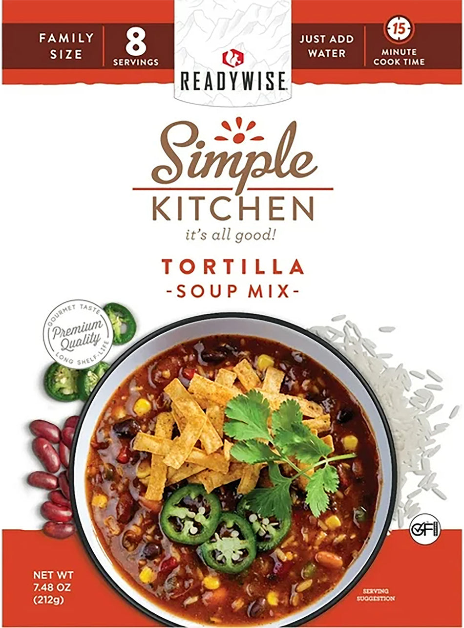ReadyWise RWSK05063 Simple Kitchen Tortilla Soup 6-Count Case 8 Servings Each