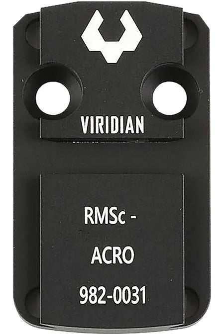 Viridian 9820031 RFX44 Shield RMSc Optic Mount Adapter Black Anodized