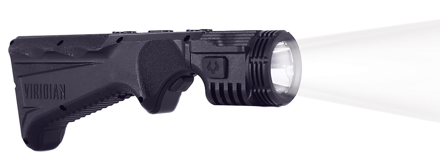 Viridian 4LUX Grip Light 2000 Lumen LED Ergonomic Foregrip Tactical Light Black M-LOK