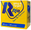 Rio Ammunition Wing   Target 24  20 Gauge  2-3 4  7 8-Oz   8 Shot