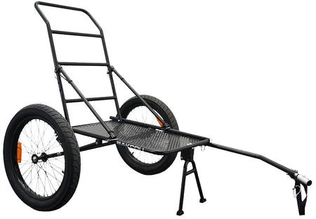 Bakcou RFDT Deer E-Bike Trailer with Kickstand Black 72" Length Axle Extenders Included