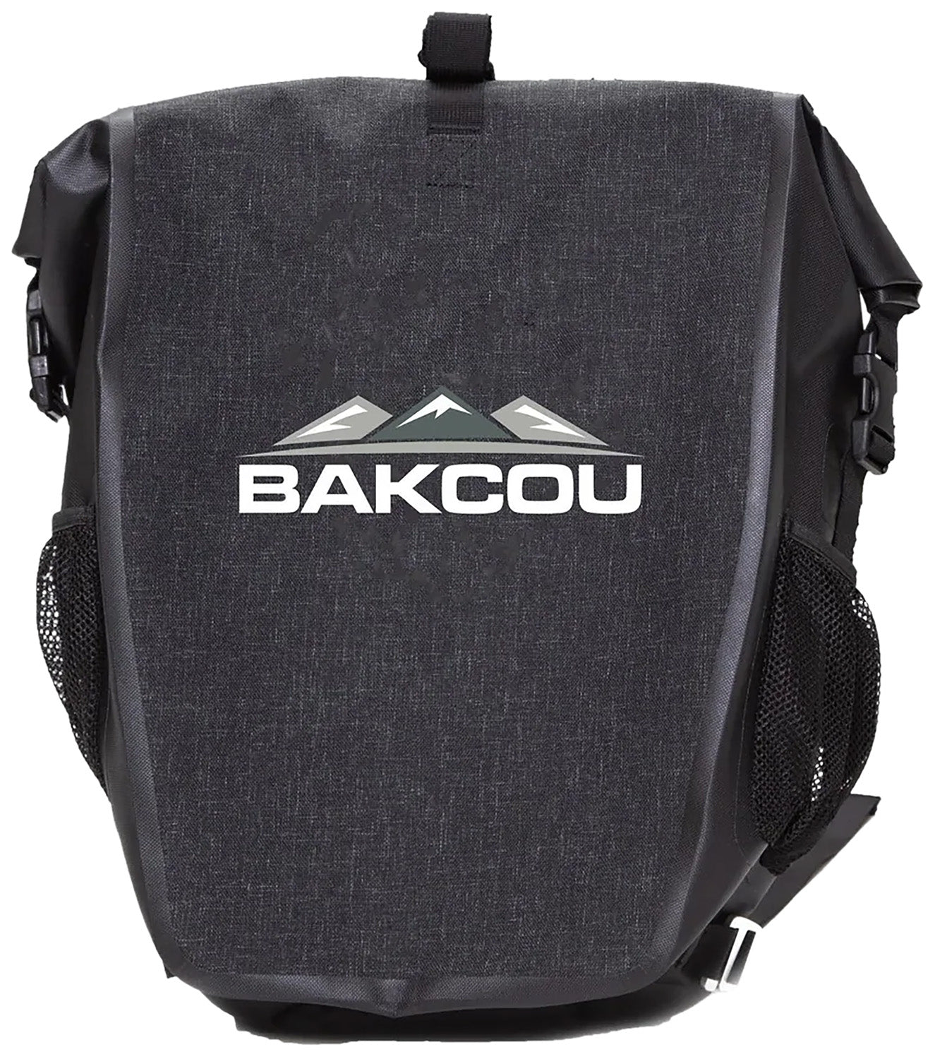 Bakcou APB eBike Pannier Bags Black Waterproof Heavy Canvas 2-Pack 20 Liter Capacity with Reflective Logo