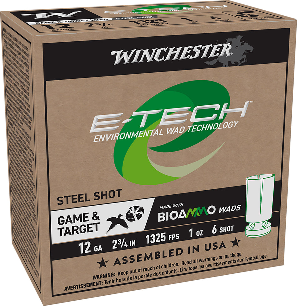 Winchester 12 Gauge WCL12S6 E-Tech 020892027633 2.75" 1oz 6 Shot