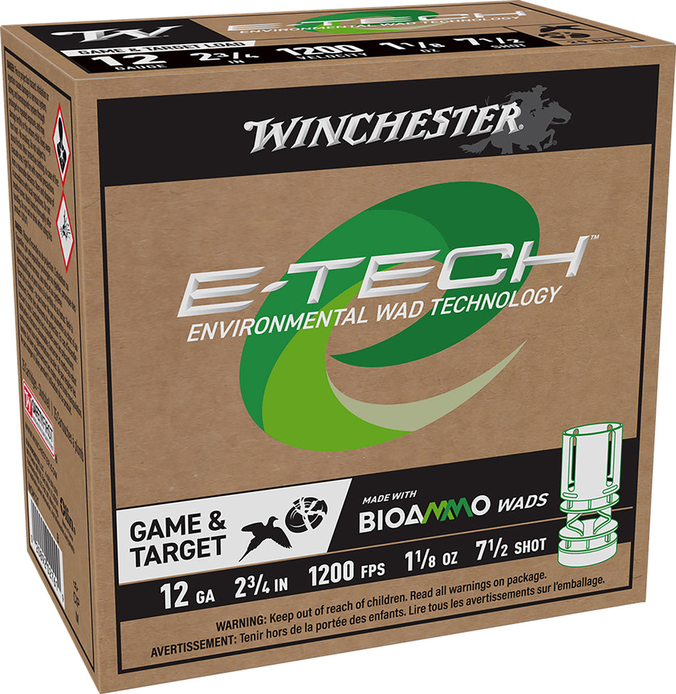 Winchester 12 Gauge WCM127 E-Tech 020892027619 2.75" 1-1/8oz 7.5 Shot