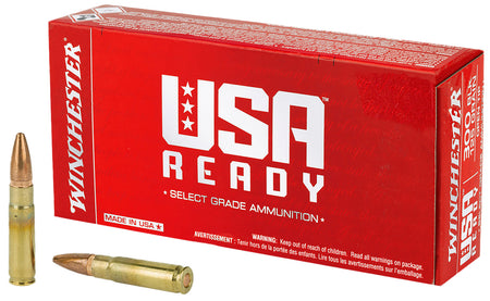 Winchester 6.8 Remington SPC Rifle Ammo  Full Metal Jacket Open Tip OTM 115 grain 
