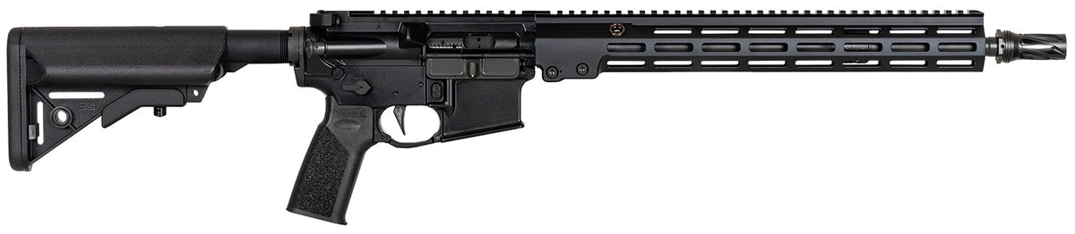 Geissele Automatics 08-395B Super Duty MOD1 223 Rem/5.56 NATO 30+1 16" Black Manganese Phosphate Threaded Barrel, Black 15" SMR MK16 w/Geissele Center Tab Rail Aluminum Receiver, Black B5 Enhanced Sopmod Stock, A17 Grip, Ambidextrous